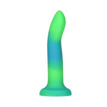 Фалоімітатор, що світиться в темряві, ADDICTION Rave 8&Prime;, Glow in the Dark Dildo Blue Green, 20,3 см SO6849 фото - купити в секс-шопі Чорний Кролик