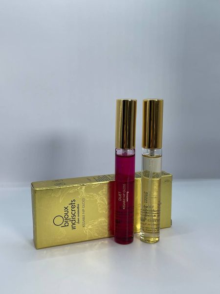 Набір блисків для сосків SLOW SEX by Bijoux Indiscrets Kissable Nip Gloss DUET (2×13 мл) SO5952 фото - купити в секс-шопі Чорний Кролик