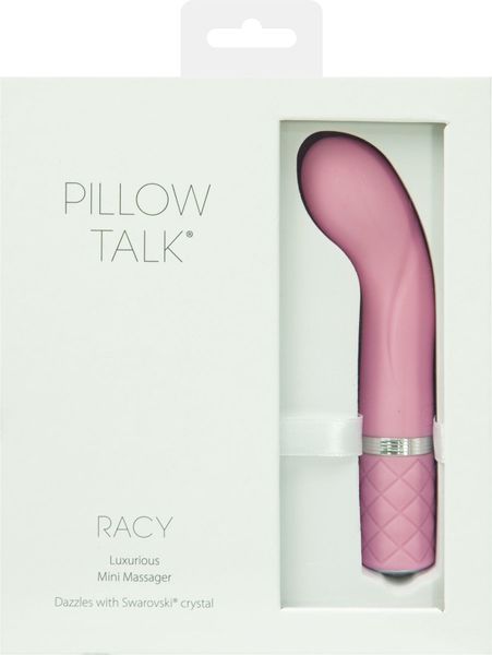 Розкішний вібратор Pillow Talk - Racy Pink з кристалом Сваровські для точки G, подарункове паковання SO2719 фото - купити в секс-шопі Чорний Кролик