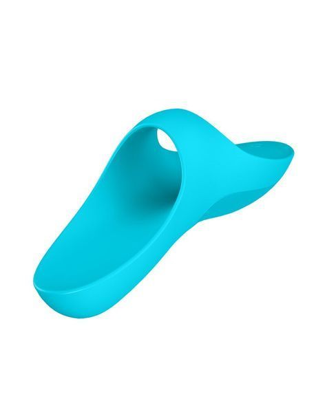 Вібратор на палець Satisfyer Teaser Light Blue  SO5421 фото - купити в секс-шопі Чорний Кролик