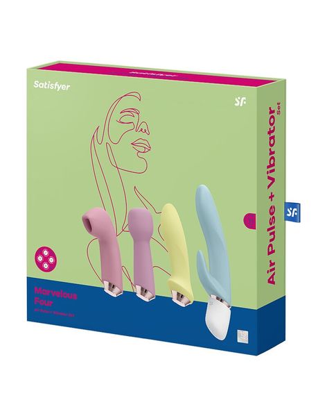 Подарунковий набір секс-іграшок Satisfyer Marvelous Four SO6733 фото - купити в секс-шопі Чорний Кролик