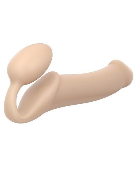 Безремінний страпон Strap-On-Me Flesh XL, повністю регульований, діаметр 4,5 см SO2352 фото - купити в секс-шопі Чорний Кролик