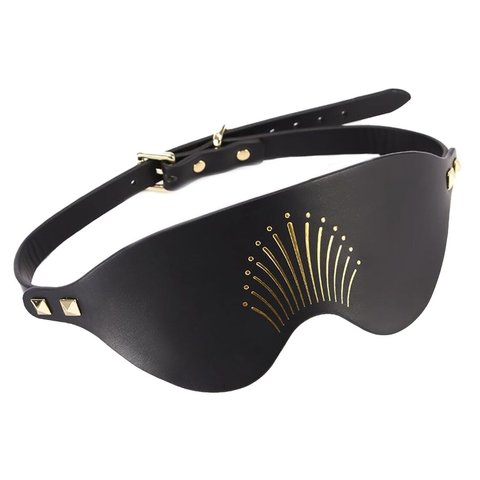 Розкішна маска на очі Zalo Blindfolds Black SO8231 фото - купити в секс-шопі Чорний Кролик