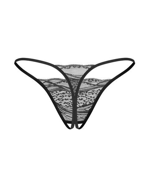 Набір трусиків з доступом Obsessive Bianca 2-pack crotchless thong 2XL/3XL SX3557 фото - купити в секс-шопі Чорний Кролик