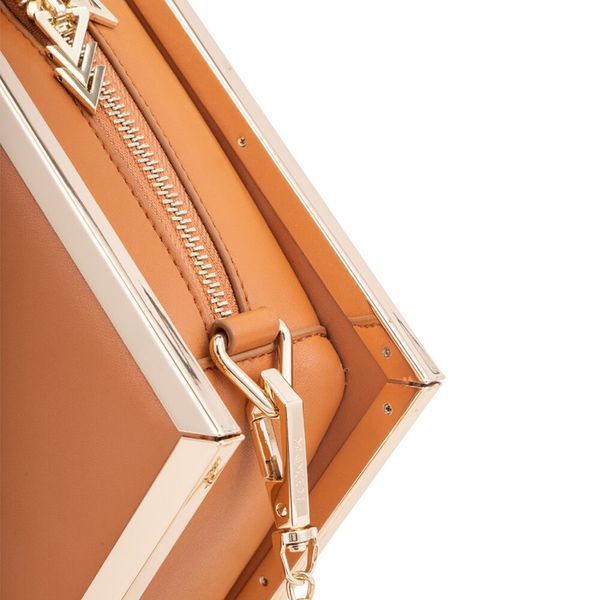 Сумка для секс-іграшок LOCKINK Mysterious Square Kink Bag, коричнева, набір для бондажу в комплекті SX0842 фото - купити в секс-шопі Чорний Кролик