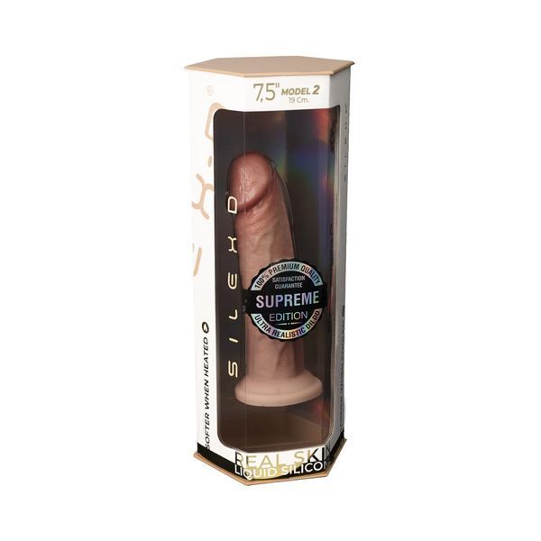 Фалоімітатор SilexD Henry Flesh Premium Real Skin (MODEL 2 size 7.5in) SX2624 фото - купити в секс-шопі Чорний Кролик
