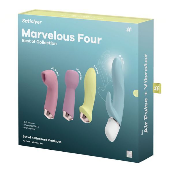 Подарунковий набір секс-іграшок Satisfyer Marvelous Four SO6733 фото - купити в секс-шопі Чорний Кролик