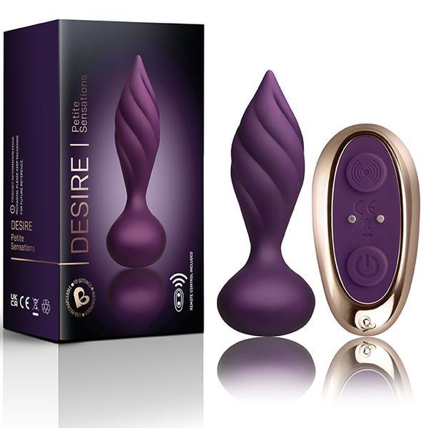 Анальна вібропробка Rocks Off Petite Sensations &ndash; Desire Purple SO5976 фото - купити в секс-шопі Чорний Кролик