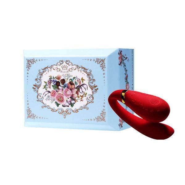 Смартвібратор для пар Zalo Fanfan set Bright Red, пульт ДК SO6673 фото - купити в секс-шопі Чорний Кролик
