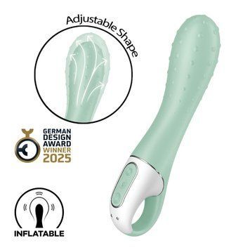 Вібратор точки G Satisfyer Air Pump Vibrator 3, надувається, 12 режимів вібрації SX2174 фото - купити в секс-шопі Чорний Кролик