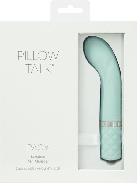 Розкішний вібратор Pillow Talk - Racy Teal з кристалом Сваровські для точки G, подарункове паковання SO2720 фото - купити в секс-шопі Чорний Кролик