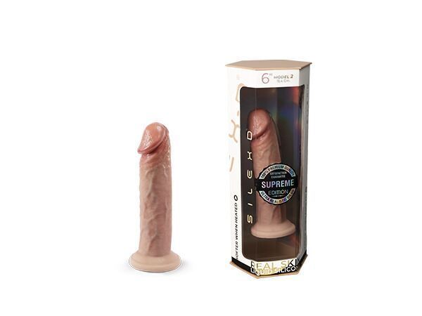 Фалоімітатор SilexD Robby Premium Real Skin Flesh (MODEL 2 size 6in) SX2625 фото - купити в секс-шопі Чорний Кролик