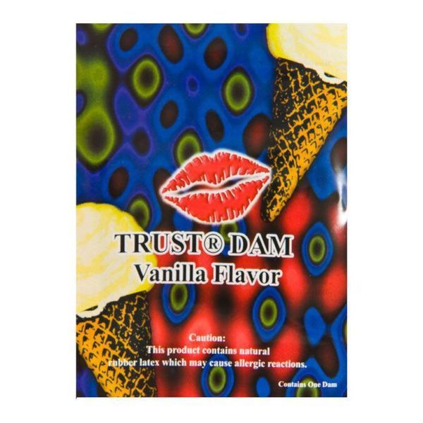 Латексна серветка Latex Dental Dams Vanilla 1 шт SX1261 фото - купити в секс-шопі Чорний Кролик