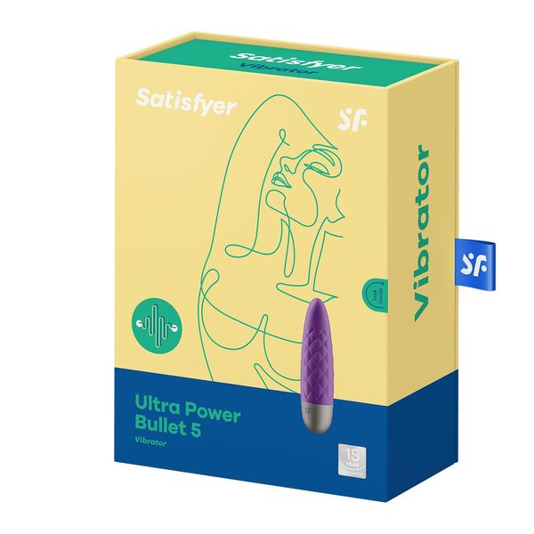 Мінівібратор Satisfyer Ultra Power Bullet 5 Violet SO5432 фото - купити в секс-шопі Чорний Кролик