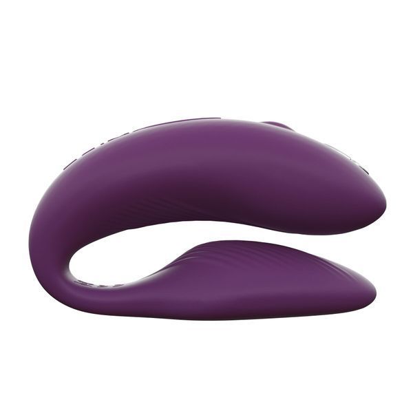 Смарт-вібратор для пар We-Vibe Chorus Purple, сенсорне керування вібраціями стисненням пульта SO6923 фото - купити в секс-шопі Чорний Кролик
