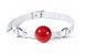 Кляп силіконовий Feral Feelings Silicon Ball Gag White/Red, білий ремінець, червона кулька SX3977 фото 1