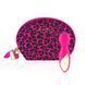 Мінівібромасажер Rianne S: Lovely Leopard Pink, 10 режимів роботи, косметичка-чохол, мед.силікон SO3886 фото 1