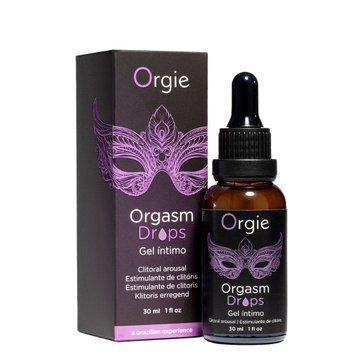 Збуджувальні краплі для клітора Orgie Orgasm Drops, 30 мл, ефект розігріву та охолодження SX1529 фото - купити в секс-шопі Чорний Кролик