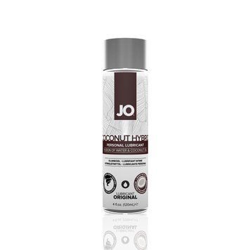 Змазка-крем з кокосовою олією JO Coconut Hybrid ORIGINAL (120 мл) біла SO1683 фото - купити в секс-шопі Чорний Кролик