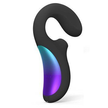 Кліторально-вагінальний звуковий стимулятор LELO Enigma WAVE Black, 3 типи стимуляції SX0687 фото - купити в секс-шопі Чорний Кролик