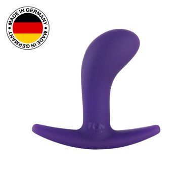 Анальна пробка Fun Factory BOOTIE S, фіолетова, діаметр 2,8 см, тонкий обмежувач SX1002 фото - купити в секс-шопі Чорний Кролик
