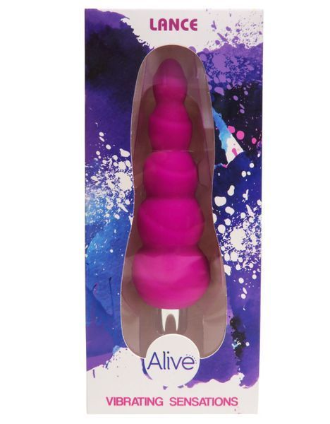 Анальний вібростимулятор Alive Lance, силікон, макс. діаметр 2,9 см (передостання кулька) AL20431 фото - купити в секс-шопі Чорний Кролик