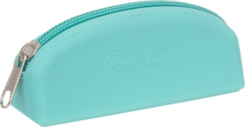 Сумка для зберігання секс-іграшок PowerBullet - Silicone Storage Zippered Bag Teal SO5561 фото - купити в секс-шопі Чорний Кролик