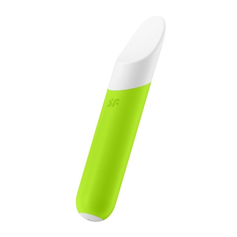 Мінівібратор із гнучким язичком Satisfyer Ultra Power Bullet 7 Green SO5435 фото - купити в секс-шопі Чорний Кролик