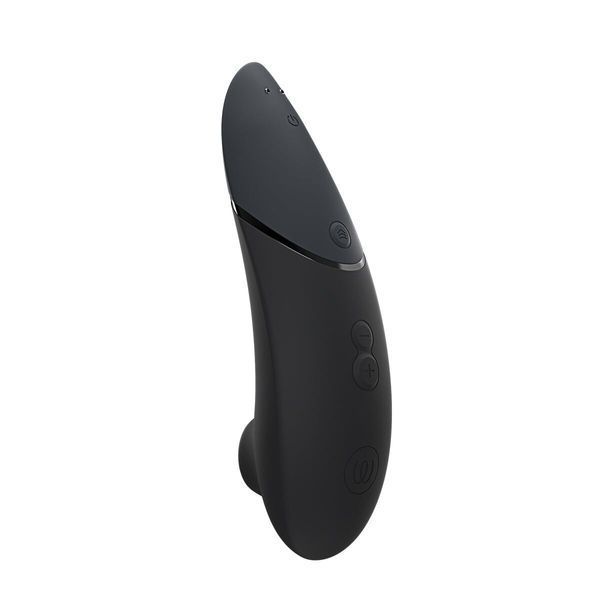 Вакуумний кліторальний стимулятор Womanizer Next Black, 3D Pleasure Air, 14 рівнів інтенсивності SX0530 фото - купити в секс-шопі Чорний Кролик