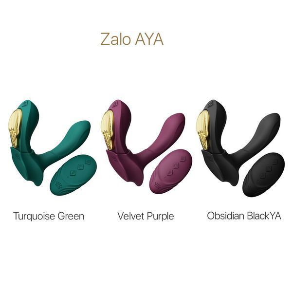 Смарт-вібратор у трусики Zalo - AYA Velvet Purple, насадка та пульт ДК SO6648 фото - купити в секс-шопі Чорний Кролик