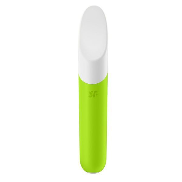 Мінівібратор із гнучким язичком Satisfyer Ultra Power Bullet 7 Green SO5435 фото - купити в секс-шопі Чорний Кролик