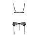 Комплект білизни Passion NESSY SET S/M black, бюстгальтер, пояс для панчіх, стрінги SO8458 фото 4