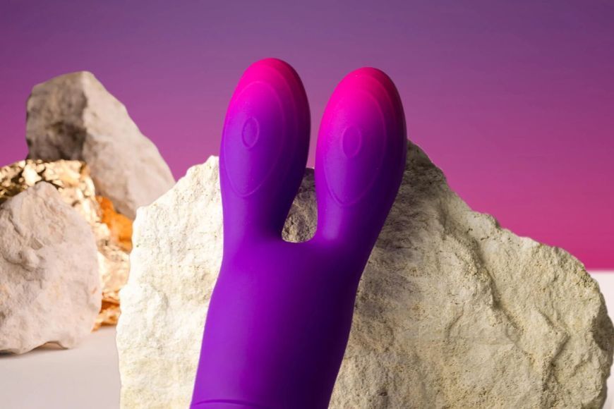 Вібратор Rocks Off Glo Girl - Bunny SX2680 фото - купити в секс-шопі Чорний Кролик