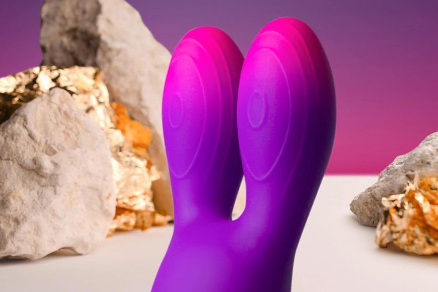 Вібратор Rocks Off Glo Girl - Bunny SX2680 фото - купити в секс-шопі Чорний Кролик