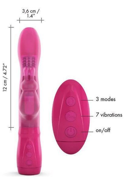 Вібратор Dorcel Furious Rabbit зі зворотно-поступальними рухами голівки MD1571 фото - купити в секс-шопі Чорний Кролик