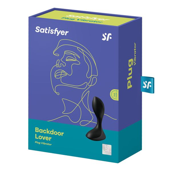 Анальна вібропробка Satisfyer Backdoor Lover Black SO5440 фото - купити в секс-шопі Чорний Кролик