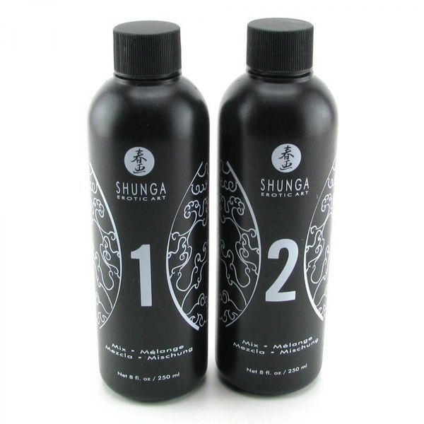 Гель для NURU-масажу Shunga Oriental Body-to-Body &ndash; Melon Mango (2 x 225 мл) плюс простирадло SO2553 фото - купити в секс-шопі Чорний Кролик