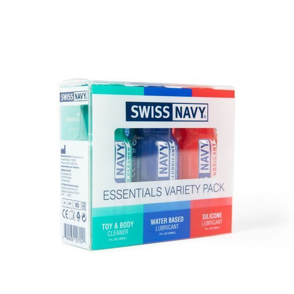 Набір Swiss Navy Essentials Variety Pack 3 х 30 мл SX1362 фото - купити в секс-шопі Чорний Кролик
