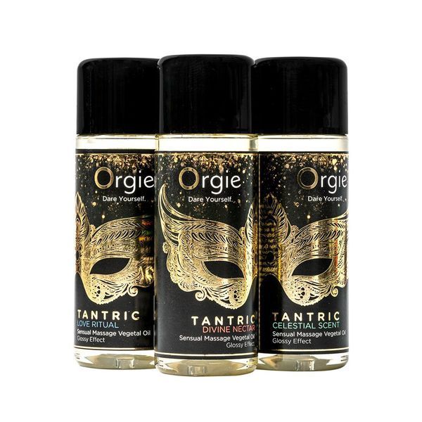 Набір олій для тантричного масажу Orgie &ndash; Tantric Mini Size Collection (3х30 мл), зволоження SX1556 фото - купити в секс-шопі Чорний Кролик