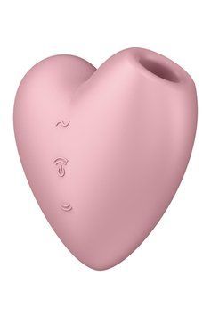 Вакуумний стимулятор-серце з вібрацією Satisfyer Cutie Heart Blue SO6286 фото - купити в секс-шопі Чорний Кролик