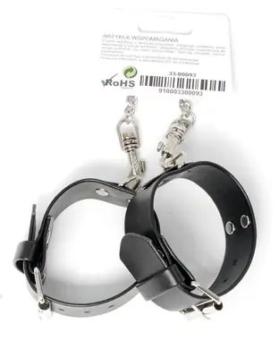 Наручники зі штучної шкіри Fetish Boss Series - Handcuffs with studs, BS3300093 BS3300093 фото - купити в секс-шопі Чорний Кролик