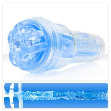 Мастурбатор Fleshlight Turbo Ignition Blue Ice (імітатор мінету) F11178 фото - купити в секс-шопі Чорний Кролик