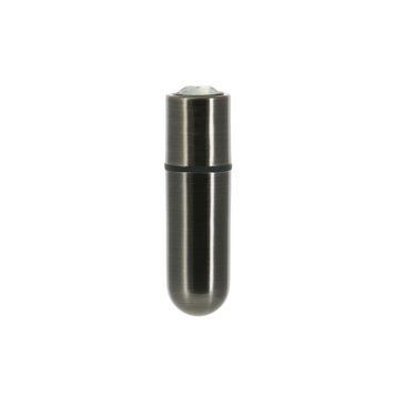 Віброкуля PowerBullet First-Class Bullet 2.5&Prime; з Key Chain Pouch, Gun Metal, 9 режимів вібрації SO6846 фото - купити в секс-шопі Чорний Кролик