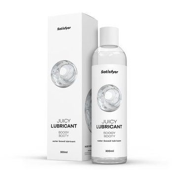 Анальна змазка на водній основі Satisfyer Juicy Lubricant Boogy Booty water based 300 мл SX2717 фото - купити в секс-шопі Чорний Кролик