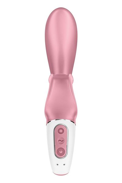 Смартвібратор-кролик Satisfyer Hug Me Pink, 2 мотори, діаметр 4,2см, широка кліторальна частина SO6274 фото - купити в секс-шопі Чорний Кролик