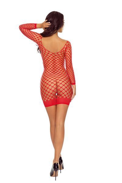 Бодістокінг Passion BS108 One Size, red SX2464 фото - купити в секс-шопі Чорний Кролик