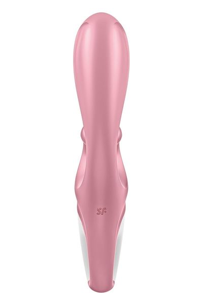 Смартвібратор-кролик Satisfyer Hug Me Pink, 2 мотори, діаметр 4,2см, широка кліторальна частина SO6274 фото - купити в секс-шопі Чорний Кролик