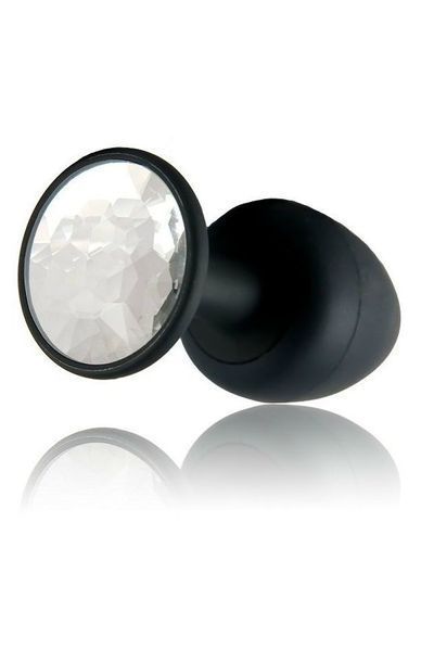 Анальна пробка Dorcel Geisha Plug Diamond M з кулькою всередині, створює вібрації, макс. діаметр 3,2 MD1229 фото - купити в секс-шопі Чорний Кролик