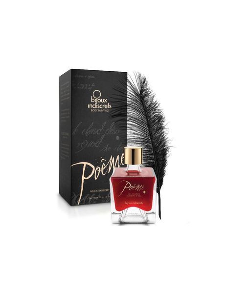 Фарба для тіла Bijoux Indiscrets Po&ecirc;me &ndash; Wild Strawberry SO5927 фото - купити в секс-шопі Чорний Кролик