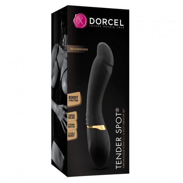 Вібратор Dorcel Tender Spot з гнучким стовбуром і м'яким кінчиком, з турборежимом SO3076 фото - купити в секс-шопі Чорний Кролик